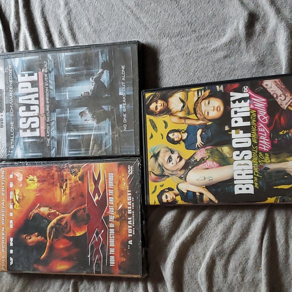 3 DVD movies